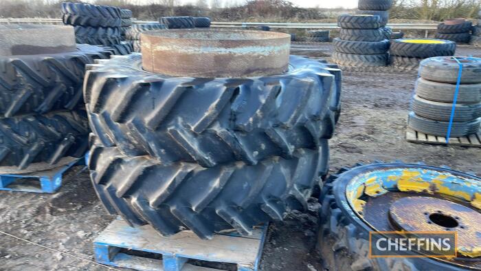 Pr. of Goodyear 16.9 R38 Dual Wheels UNRESERVED LOT