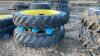 Pr. of Alliance 13.6x48 Rowcrop Wheels 8 Stud JD centres UNRESERVED LOT - 2