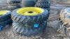 Pr. of Alliance 13.6x48 Rowcrop Wheels 8 Stud JD centres UNRESERVED LOT - 3