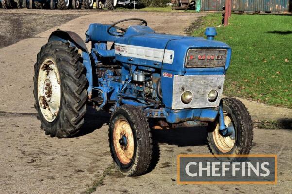 FORD 3000 Super Dexta Pre-Force 3cylinder diesel TRACTOR A narrow version Serial No. A13137? Engine No. 1605449128 FDR: 05/03/1970 PLEASE NOTE; There are no V5 or any registration documents with this tractor