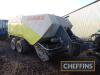 2018 Claas Quadrant 2100 tandem axle baler fitted with autolube on Trelleborg 520/50-17 wheels and tyres Serial No. 74300143B Bale count: 35,694