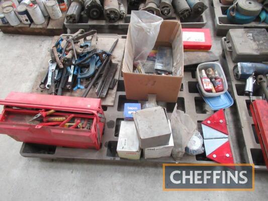 Qty workshop consumables, workshop tools etc