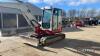 2014 Takeuchi TB260 Mini Digger c/w cab & rubber tracks Ser. No. 12600282 - 6