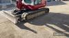 2014 Takeuchi TB260 Mini Digger c/w cab & rubber tracks Ser. No. 12600282 - 7