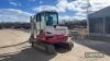 2014 Takeuchi TB260 Mini Digger c/w cab & rubber tracks Ser. No. 12600282 - 8