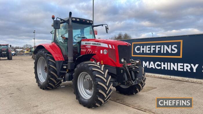 Massey Ferguson 6490 Tractor c/w 50k, fully suspension, front linkage Reg. No. EX10 AHA Ser. No. U313042