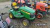 John Deere X320 Ride on Mower c/w paperwork in office Ser. No. MOX320B085850 UNRESERVED LOT - 3