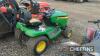 John Deere X320 Ride on Mower c/w paperwork in office Ser. No. MOX320B085850 UNRESERVED LOT - 4