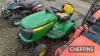 John Deere X320 Ride on Mower c/w paperwork in office Ser. No. MOX320B085850 UNRESERVED LOT - 6