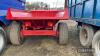 Dump Trailer c/w single axle, super single tyres, hydraulic trailer brakes - 6