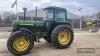 John Deere 3050 4wd Tractor c/w 40k, registration documents to be supplied by the vendor Reg. No. H821 WBV Ser. No. 3050S *L03050C704863 - 6