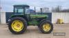 John Deere 3050 4wd Tractor c/w 40k, registration documents to be supplied by the vendor Reg. No. H821 WBV Ser. No. 3050S *L03050C704863 - 14