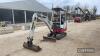 2018 Takeuchi TB 216 Mini Digger c/w 3no. buckets Hours: approx 3160 Ser. No. 216010674 - 5