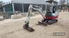 2018 Takeuchi TB 216 Mini Digger c/w 3no. buckets Hours: approx 3160 Ser. No. 216010674 - 6