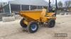 2013 Thwaites 3ton Swivel Skip Dumper Reg. No. GN13 EEU Ser. No. 216010674 Hours: approx 3500 - 5