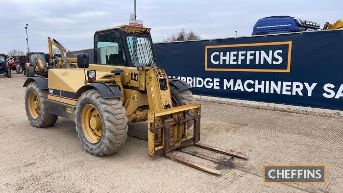 Cat TH62 Telehandler c/w pallet forks Hours: approx 5550 Reg. No. S199 NNV Ser. No. 4TM02061