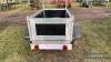 Galvanised 6x3 Car Trailer c/w ladder rack, braked, spare wheel - 6