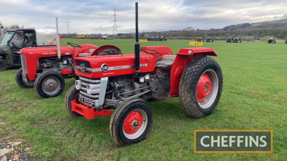 Massey Ferguson 135 Multi Power Tractor Hours: Approx 700 Reg. No. JTE ...