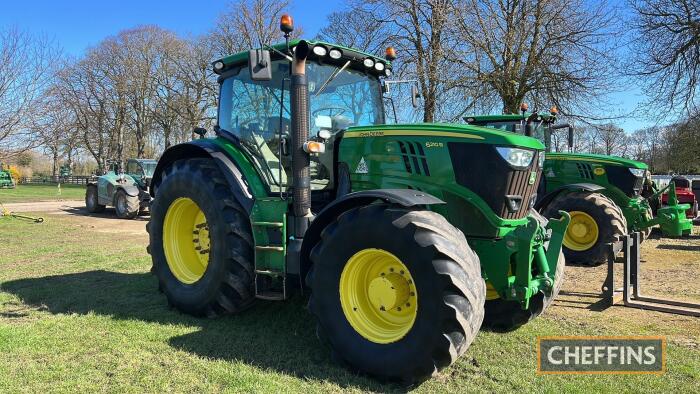 2014 JOHN DEERE 6210R AutoPowr 50kph TRACTOR Reg. No. AK14 WKY Serial No. 1L06210RCER804683 Hours: 9,804 FDR: 15/07/2014