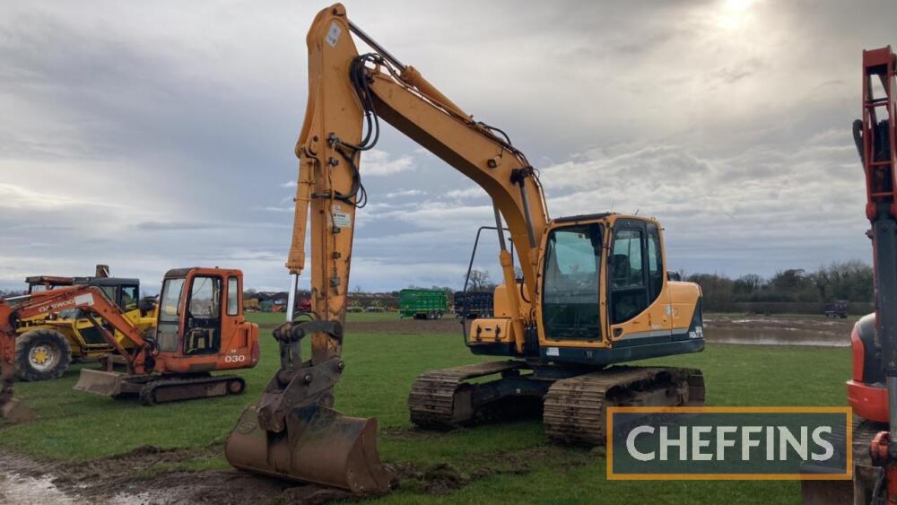 Hyundai 140 Excavator c/w bucket 13 Reg Hours 4100 Preston Collective