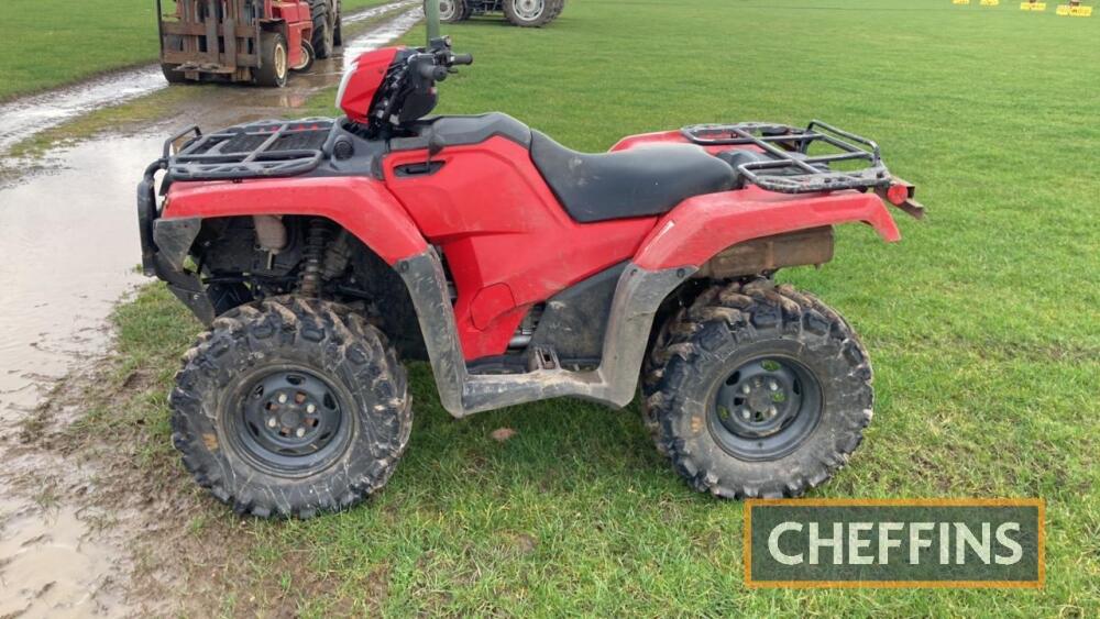 Honda TRX500 ATV Preston Collective Machinery Sale Auction sale of