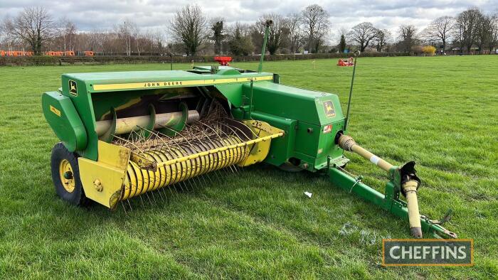 1986 John Deere 456A conventional baler Serial No. 160633