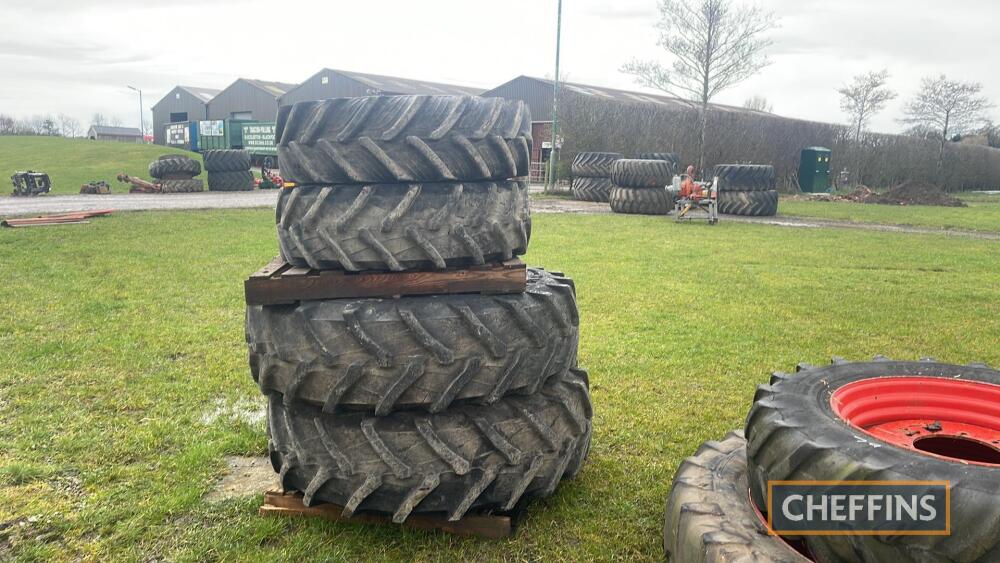 16.9R34 and 13.6R24 Wheels and Tyres to fit Massey Ferguson Tractor