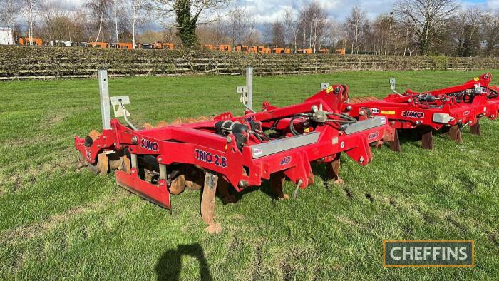 2016 Sumo Trio 2.5m mounted auto reset cultivator Serial No. AF121