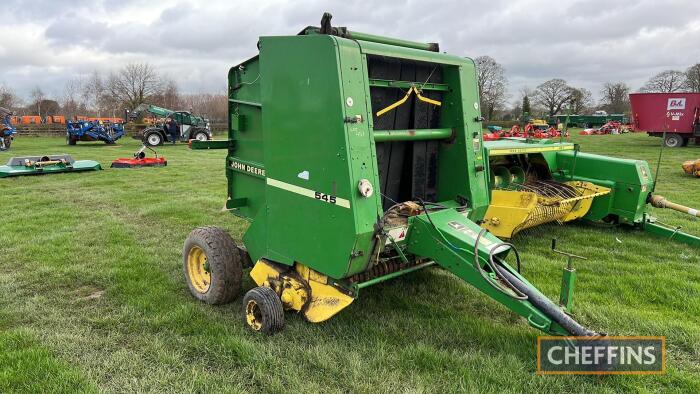 1994 John Deere 545 round baler Serial No. CC0545X311347