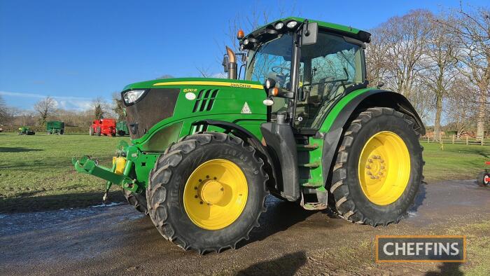 2014 JOHN DEERE 6210R AutoPowr 40kph TRACTOR AutoTrac ready Reg. No. YY14 NEO Serial No. 1L06210RJEP802412 Hours: 10,134 FDR: 01/07/2014