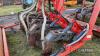 2016 Mastek Slurry Mate 5 leg Cultivator c/w slurry injectors, front spring loaded discs, hydraulic autoreset subsoiler tines and hydraulic adjustable rear flat press roller. Hydraulic slurry macerator distribution head and pipe guide bracket. Ser. No. - 10