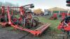 2016 Mastek Slurry Mate 5 leg Cultivator c/w slurry injectors, front spring loaded discs, hydraulic autoreset subsoiler tines and hydraulic adjustable rear flat press roller. Hydraulic slurry macerator distribution head and pipe guide bracket. Ser. No. - 15