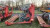 2017 Mastek Slurry Mate 5 leg Cultivator c/w slurry injectors, front spring loaded discs, hydraulic autoreset subsoiler tines and hydraulic adjustable rear flat press roller. Hydraulic slurry macerator distribution head and pipe guide bracket. Ser. No. - 7