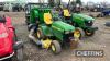 John Deere 455 Diesel HST 54in Cut c/w collection mower, power steering Hours: approx 720 Ser. No. CH3029DO8755 - 2