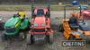 Kubota G23 Diesel Ride on Lawnmower c/w high tip grass box & mulching deck - 2