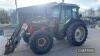 2005 Massey Ferguson 4455 4wd Tractor c/w 16.9 R34 & 13.6 R24 wheels, air con, fitted with a MXU 75U loader Hours: approx 3200 Reg. No. WU05 AOB Ser. No. R14302 UNRESERVED LOT - 6