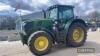 2015 John Deere 6215R Tractor c/w Auto Power, 50k, air brakes, autotrac ready, front linkage, front PTO Reg. No. AU15 DVO Ser. No. 1LO6215REFR818777 - 6