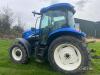 2004 New Holland TS100A 4wd 110hp Tractor c/w air con, puh, top link and accessories, 420/85 R38 rears, 380/85 R24 fronts, 540/540E/1000 pto, 540 & 1000 pto stubs, creeper gears Hours: approx 5060 straight from local fen farm Reg. No. FX04 FXE Ser. N - 4