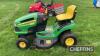 John Deere X120 42ins ride-on mower - 4