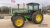 1990 John Deere 3350 Tractor c/w registration documents and manual in office Hours: approx 9300 Reg. No. G159 MNG Ser. No. L03350U707348 - 6