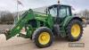 John Deere 6830 Tractor c/w JD 653 loader, TLS, Power Quad Reg. No. WA59 CXV Ser. No. LO6830G616983 - 6