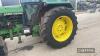 John Deere 2850 SG2 4wd Tractor c/w 16.9 R34 & 13.6 R24 wheels Reg. No. F282 FTT Ser. No. LO2850U650066L UNRESERVED LOT - 7