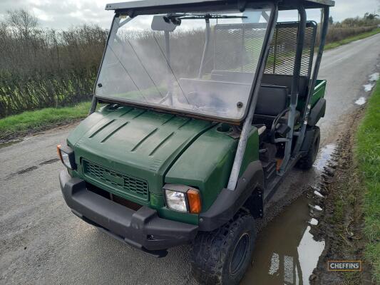 2010 Kawasaki 4010-D 4 Seater RTV registration documents to be supplied by the vendor Reg. No. LK12 EYU Ser. No. JK/AF950GGB601092