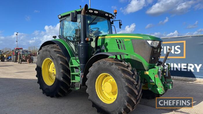 2017 John Deere 6215R Tractor c/w 50k, TLS & cab suspension, air brakes, front linkage, AT ready, one owner from new Reg. No. FV17 NWF Ser. No. 1LO6215RKHU879522