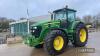 2008 John Deere 7930 Tractor c/w Auto Powr, 50k, active seat, air brakes, front linkage, Trelleborg 710/70 R42 & 600/70 R30 Reg. No. AE08 KZK Ser. No. RW7930DOO8962 Hours: approx 7700 - 19