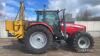 2008 Massey Ferguson 6480 Dyna 6 Tractor c/w front & cab suspension, 4 x scv's, fitted with a 3 point linkage Herder Rapier flail mower, registration documents in office, direct from Norfolk Authority Hours: approx 5540 Reg. No. AY08 EBC - 13