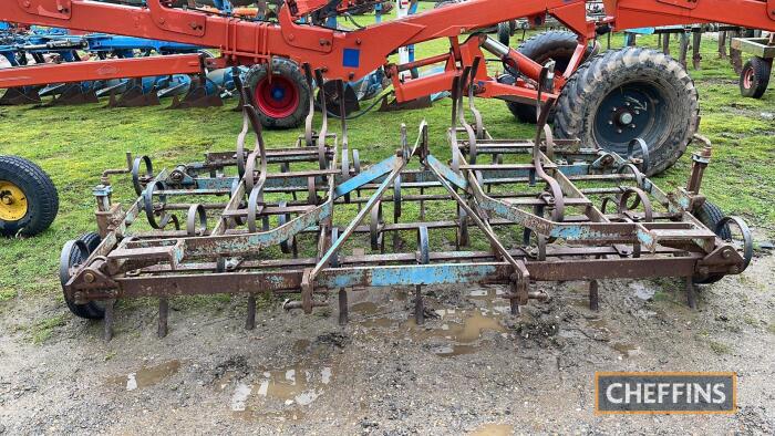 Folding Triple K Cultivator c/w 2no. depth wheels