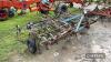 Folding Triple K Cultivator c/w 2no. depth wheels - 2