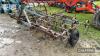 Folding Triple K Cultivator c/w 2no. depth wheels - 6