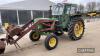 John Deere 2130 2wd Tractor c/w Quicke loader , Duncan cab, bale spike and other attachments, registration documents in office Reg. No. MPV 178P - 6